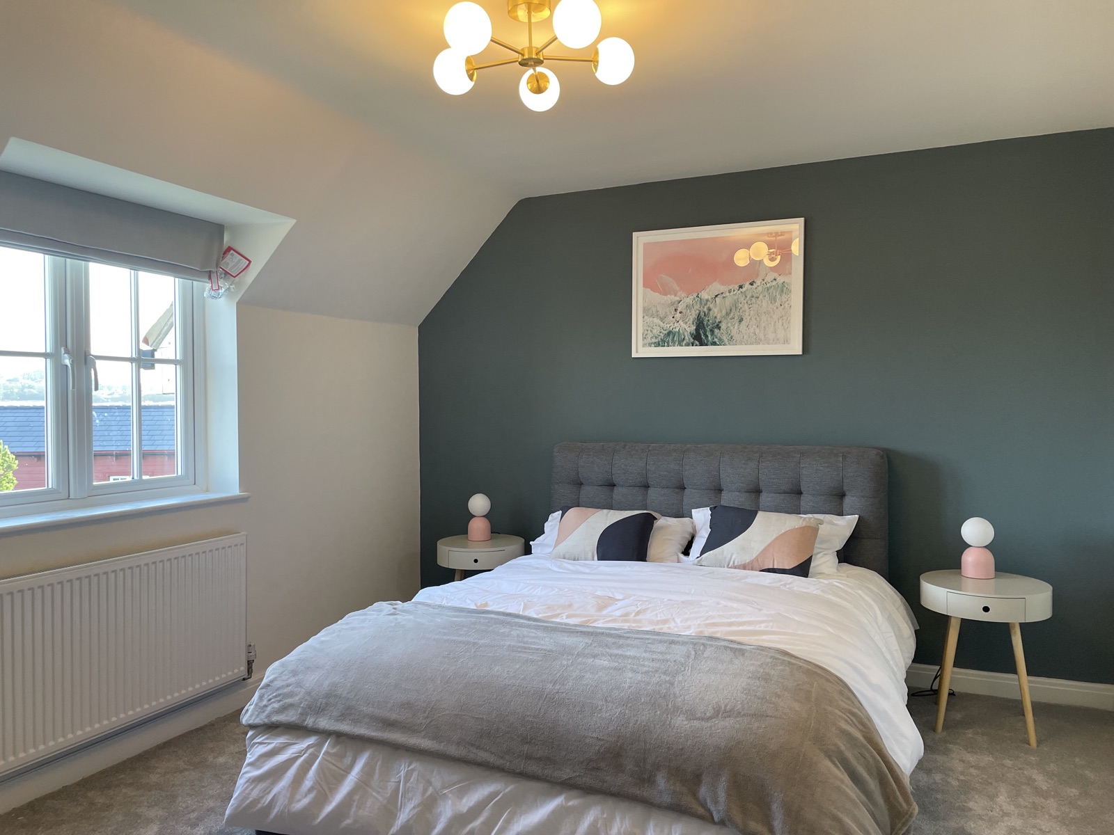 The kingsize master bedroom with en-suite